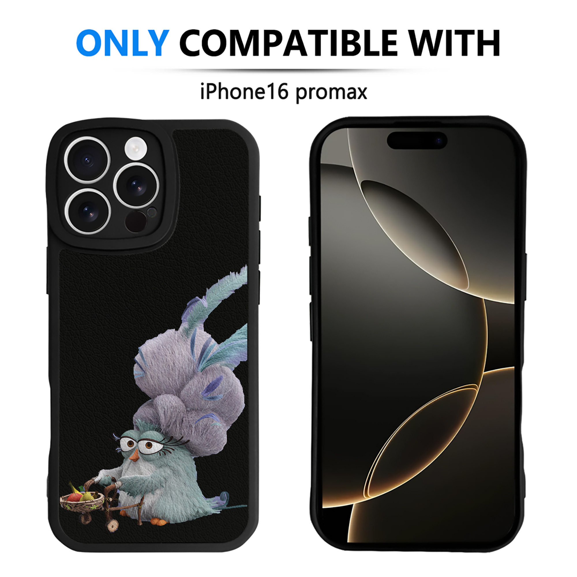 （画像用） Angry Birds アングリーバード 【iPhone 16シリーズ対応】シリコンスマホケース（レザー調） 材質：シリコン